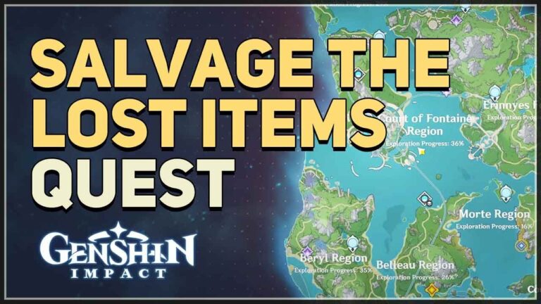 Salvage the Lost Items Genshin Impact Quest Guide